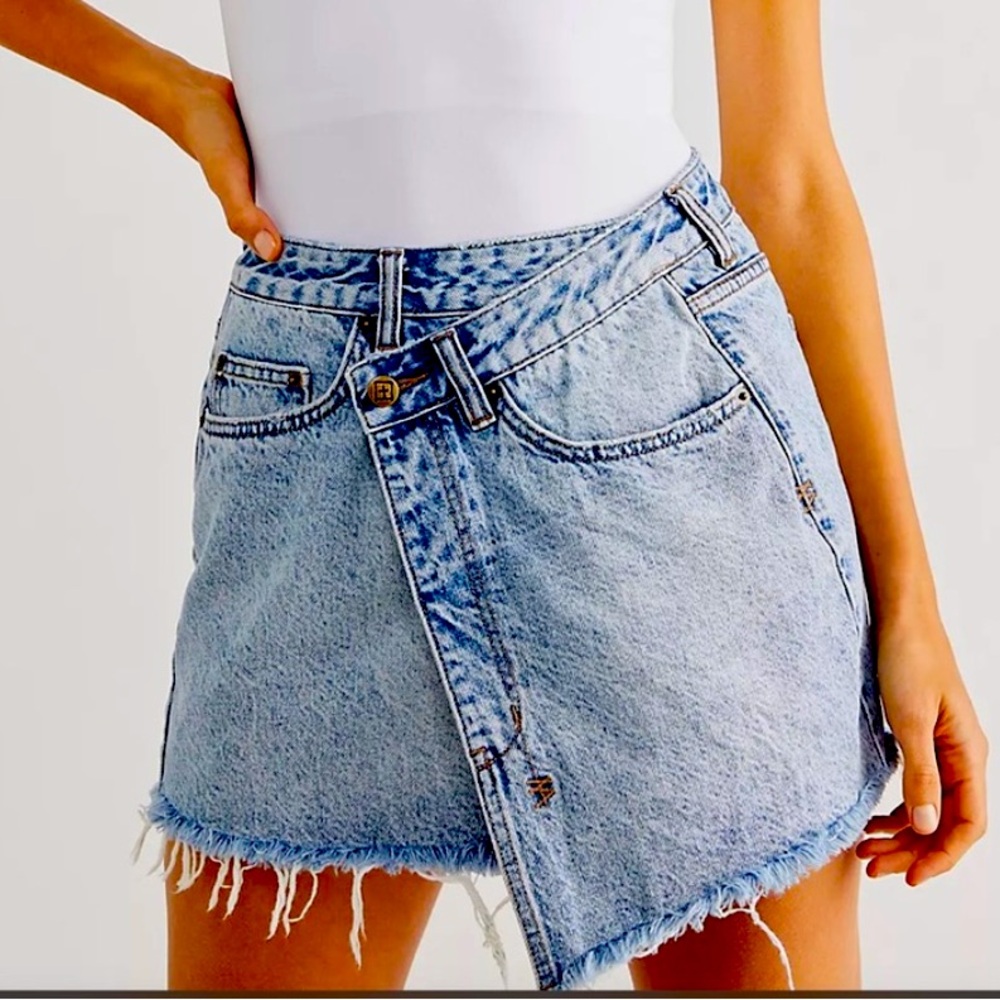 Ksubi Denim Rap Skirt 28 Medium